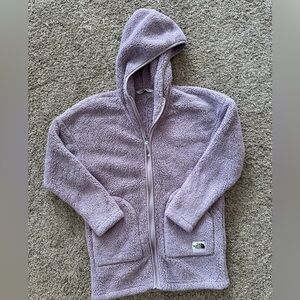 North Face Girls Campshire Long Zip Up, Size M (10/12)